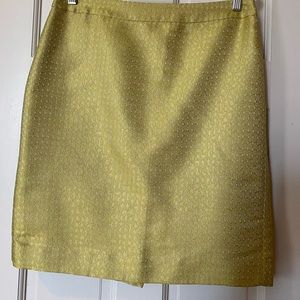 J. Crew Metallic Print Pencil Skirt
